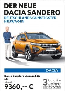 Read more about the article Der neue DACIA Sandero